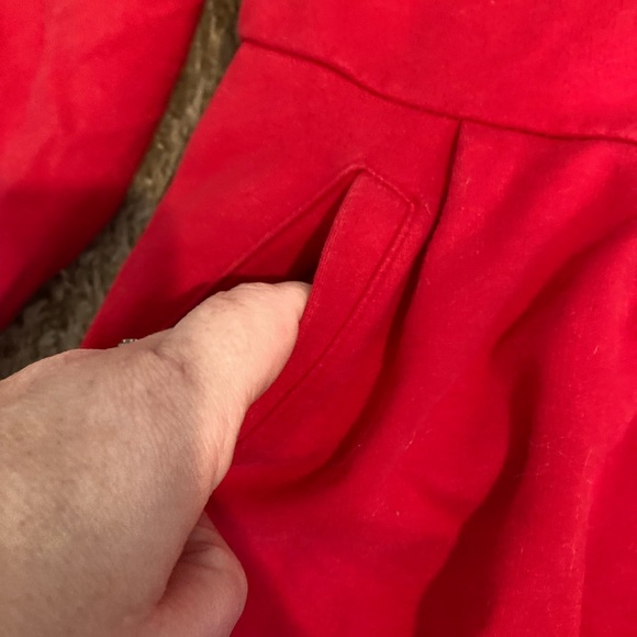 Gymboree Jersey Knit Red Holiday Pocket Dress Sz 7 8 Snowflake Christmas - Picture 4 of 6